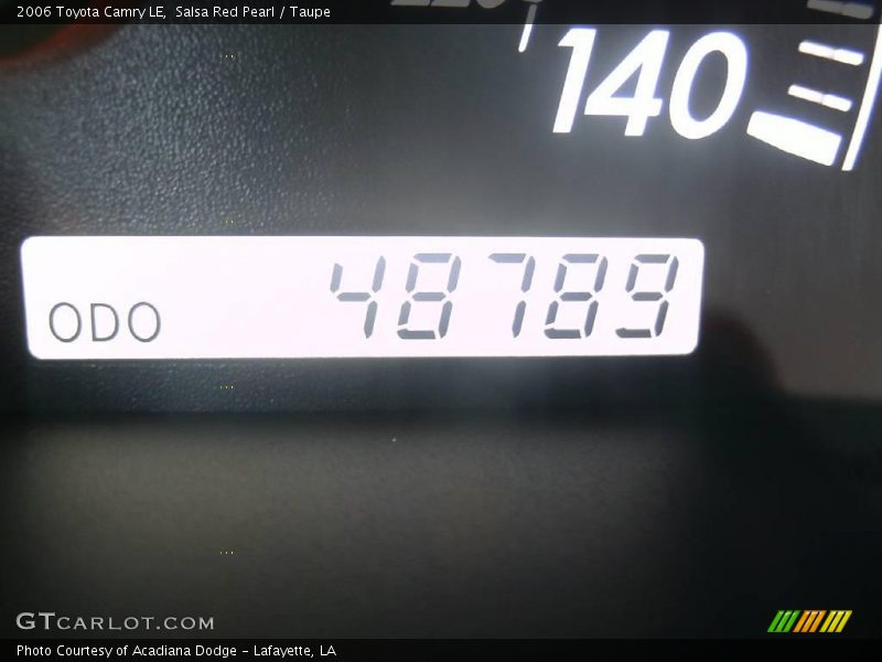Salsa Red Pearl / Taupe 2006 Toyota Camry LE