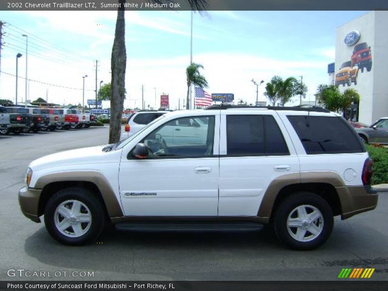 Summit White / Medium Oak 2002 Chevrolet TrailBlazer LTZ