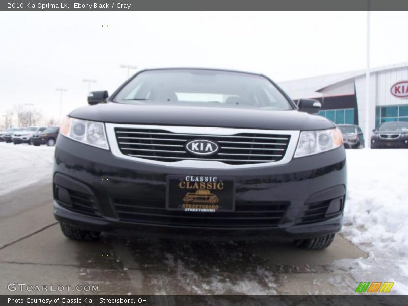 Ebony Black / Gray 2010 Kia Optima LX