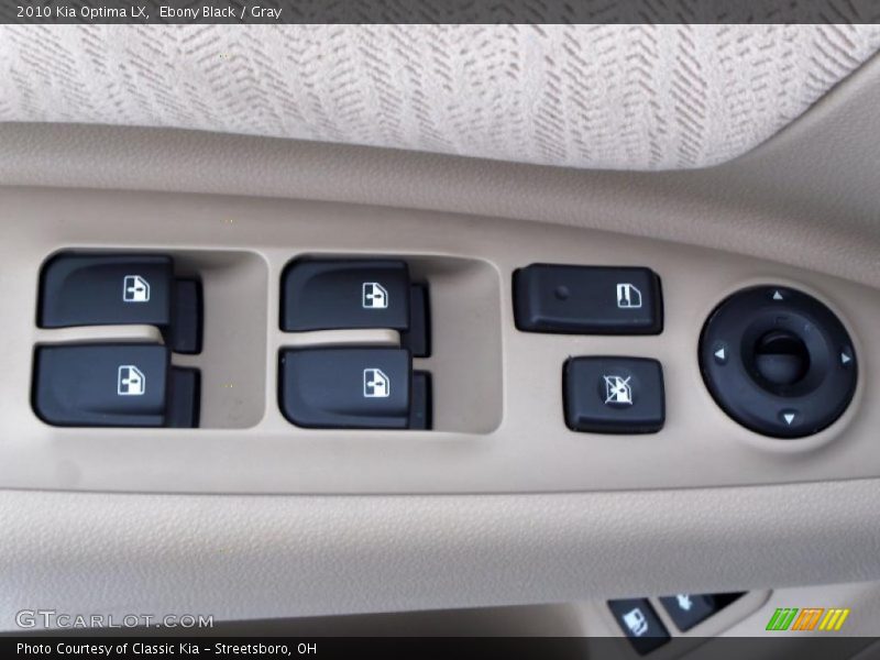 Ebony Black / Gray 2010 Kia Optima LX