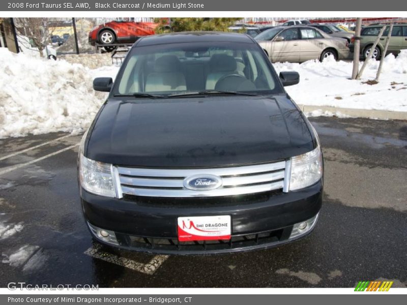 Black Clearcoat / Medium Light Stone 2008 Ford Taurus SEL AWD