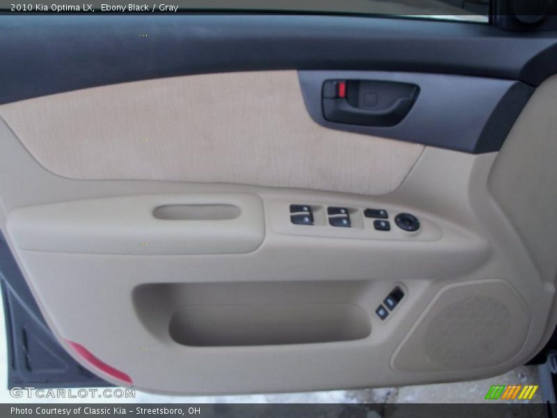 Ebony Black / Gray 2010 Kia Optima LX