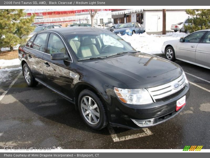 Black Clearcoat / Medium Light Stone 2008 Ford Taurus SEL AWD