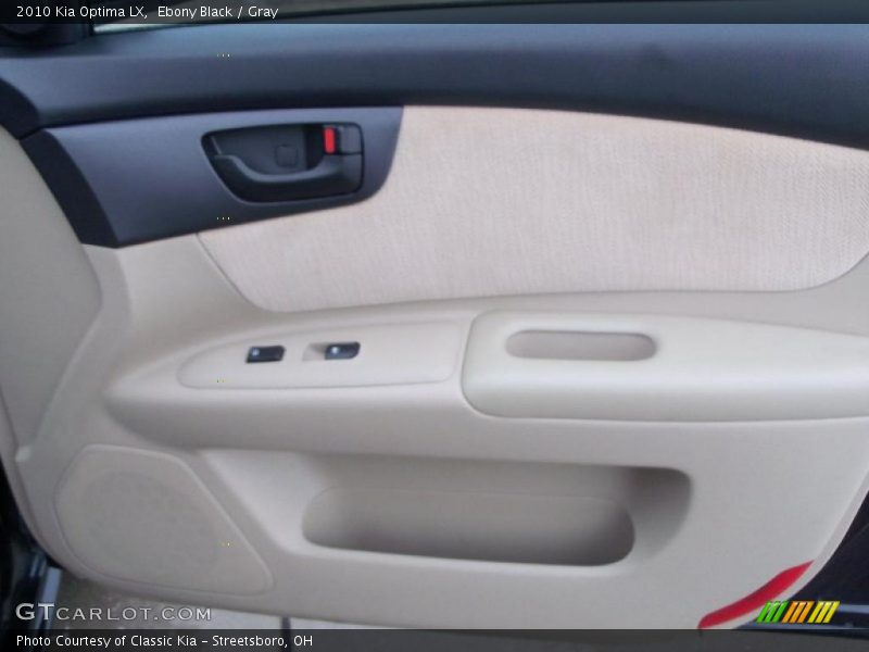 Ebony Black / Gray 2010 Kia Optima LX
