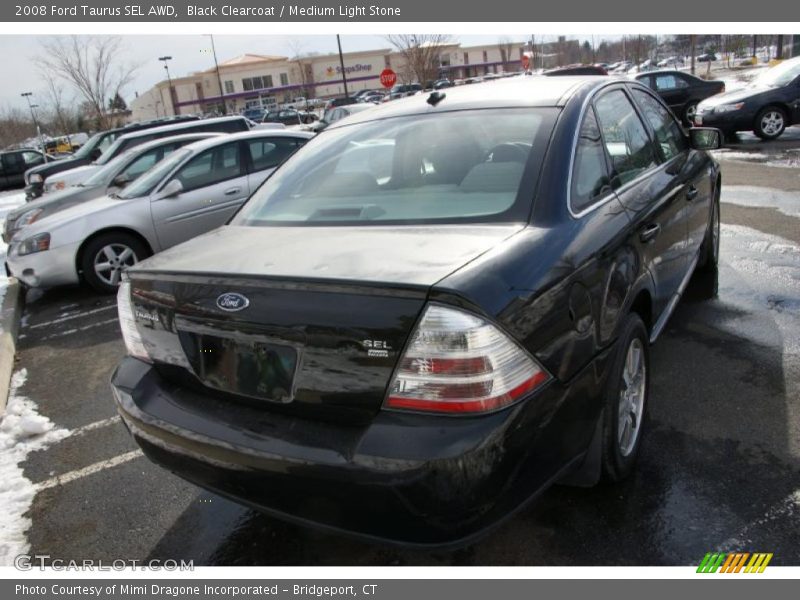 Black Clearcoat / Medium Light Stone 2008 Ford Taurus SEL AWD