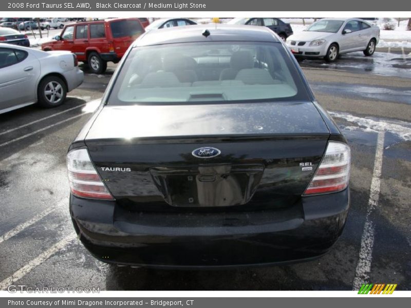 Black Clearcoat / Medium Light Stone 2008 Ford Taurus SEL AWD