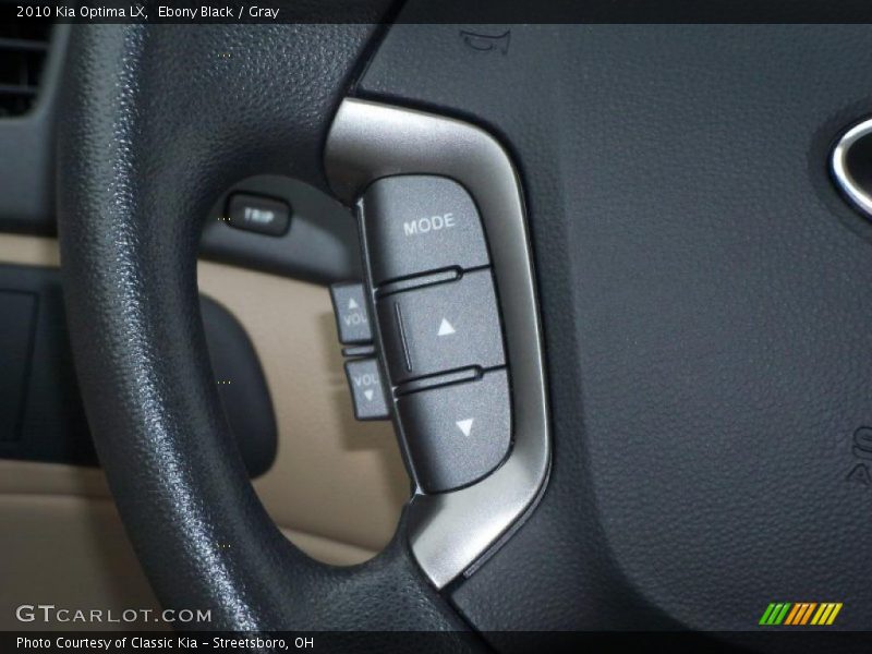 Ebony Black / Gray 2010 Kia Optima LX