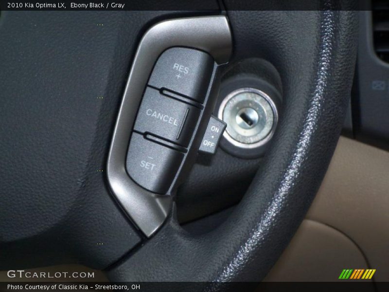 Ebony Black / Gray 2010 Kia Optima LX