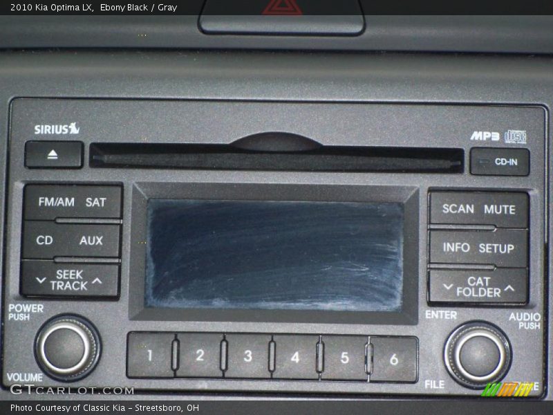 Ebony Black / Gray 2010 Kia Optima LX
