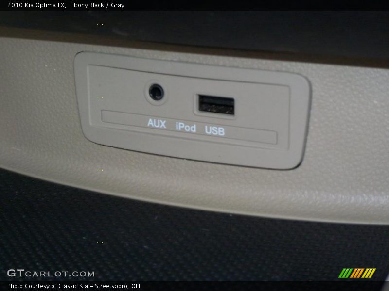Ebony Black / Gray 2010 Kia Optima LX