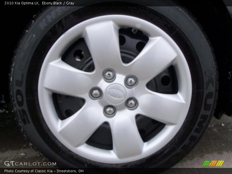 Ebony Black / Gray 2010 Kia Optima LX