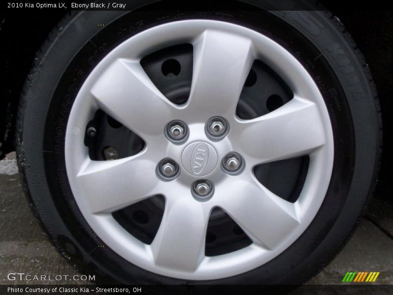 Ebony Black / Gray 2010 Kia Optima LX