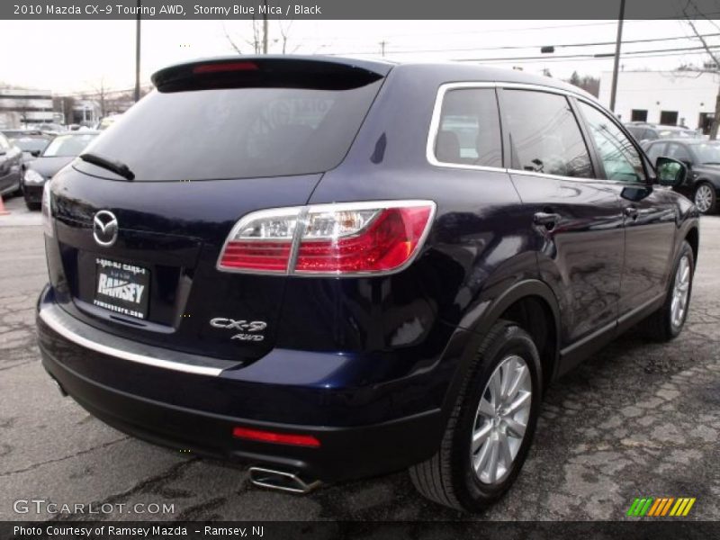 Stormy Blue Mica / Black 2010 Mazda CX-9 Touring AWD