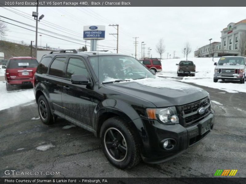 Black / Charcoal Black 2010 Ford Escape XLT V6 Sport Package 4WD