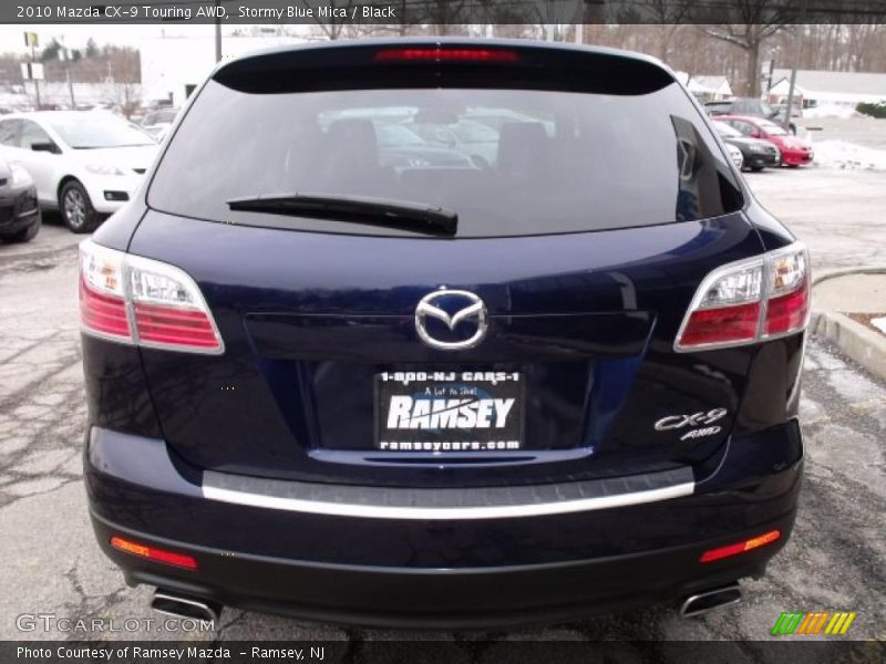 Stormy Blue Mica / Black 2010 Mazda CX-9 Touring AWD