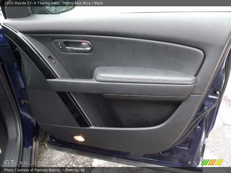 Stormy Blue Mica / Black 2010 Mazda CX-9 Touring AWD