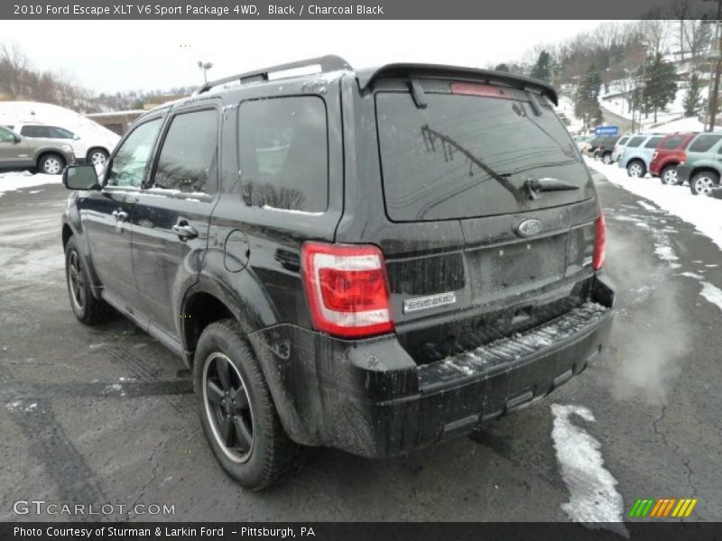 Black / Charcoal Black 2010 Ford Escape XLT V6 Sport Package 4WD