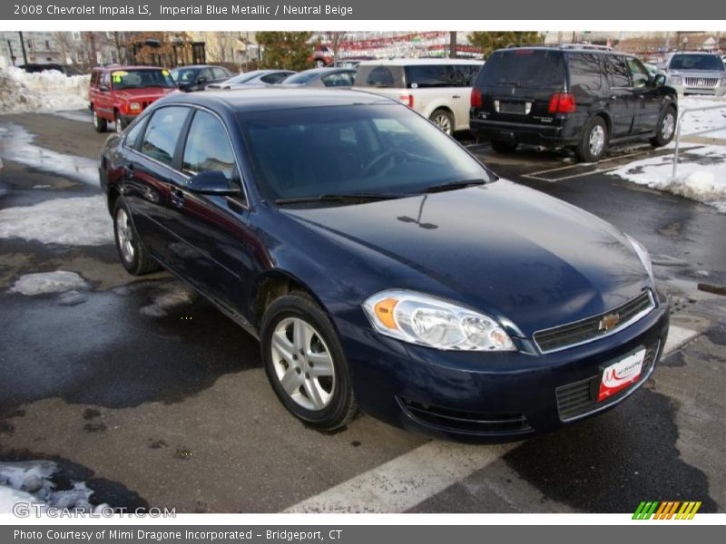 Imperial Blue Metallic / Neutral Beige 2008 Chevrolet Impala LS