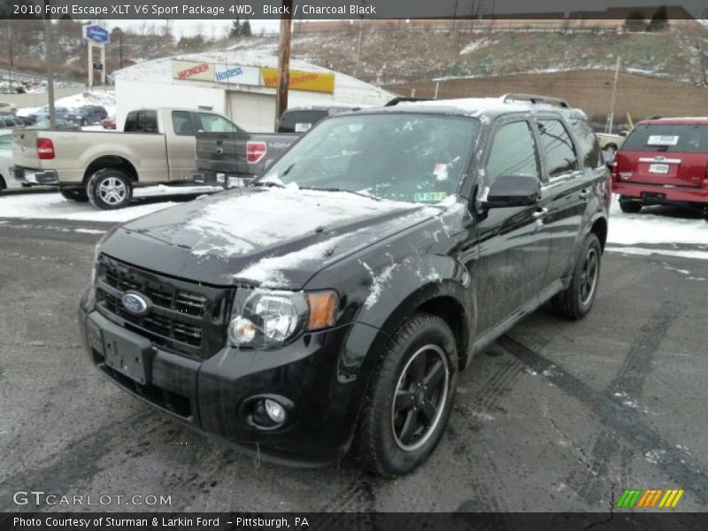 Black / Charcoal Black 2010 Ford Escape XLT V6 Sport Package 4WD