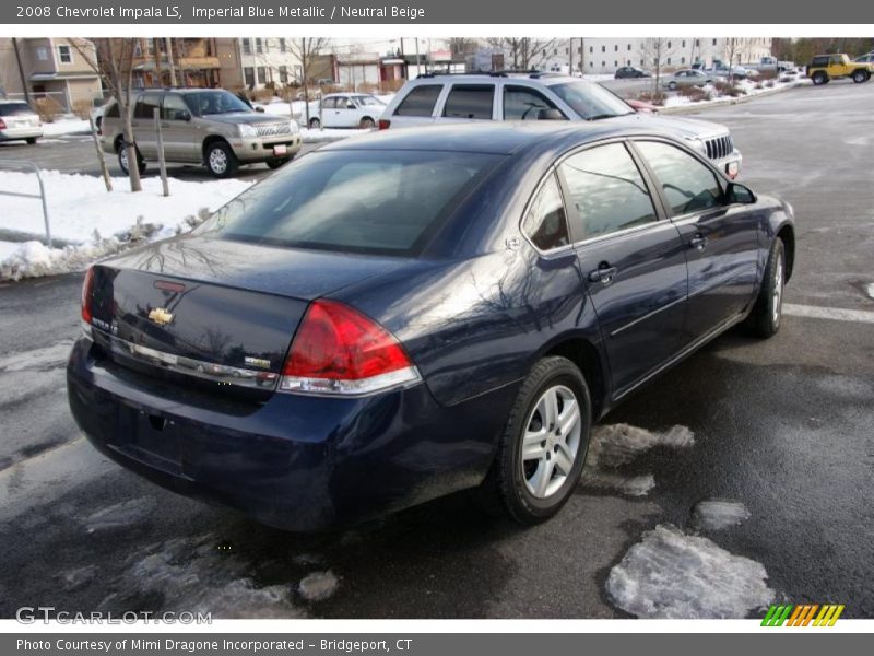 Imperial Blue Metallic / Neutral Beige 2008 Chevrolet Impala LS