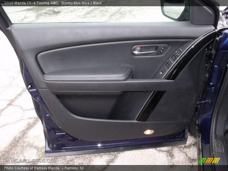 Stormy Blue Mica / Black 2010 Mazda CX-9 Touring AWD