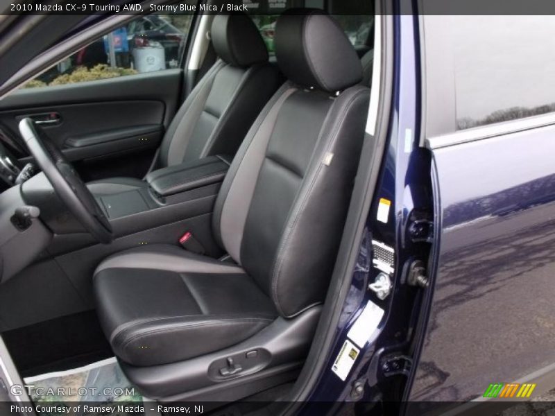Stormy Blue Mica / Black 2010 Mazda CX-9 Touring AWD