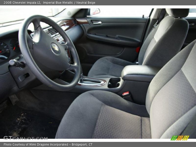Imperial Blue Metallic / Neutral Beige 2008 Chevrolet Impala LS