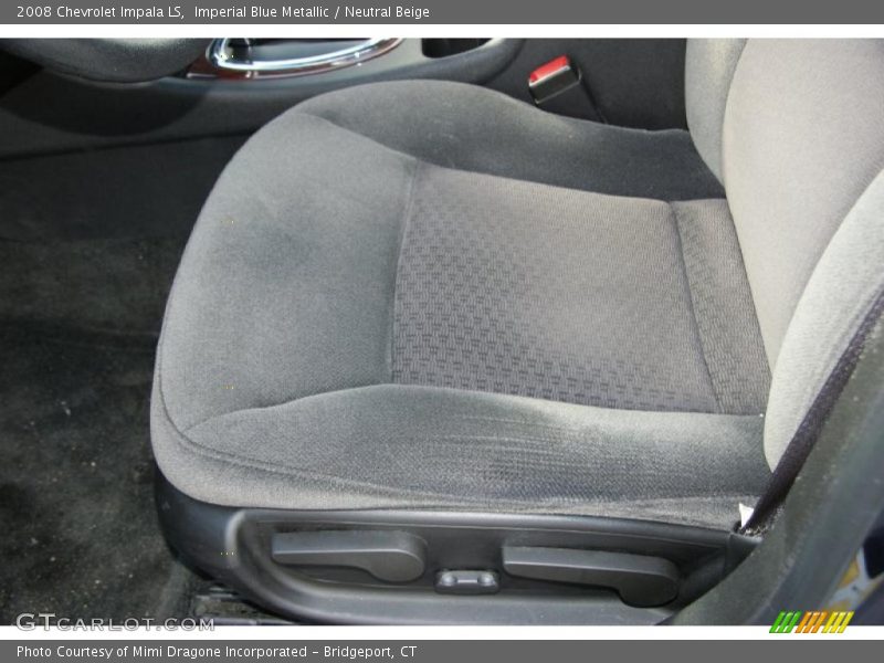 Imperial Blue Metallic / Neutral Beige 2008 Chevrolet Impala LS