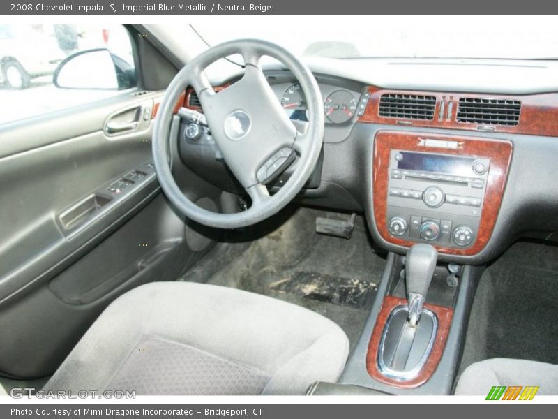 Imperial Blue Metallic / Neutral Beige 2008 Chevrolet Impala LS