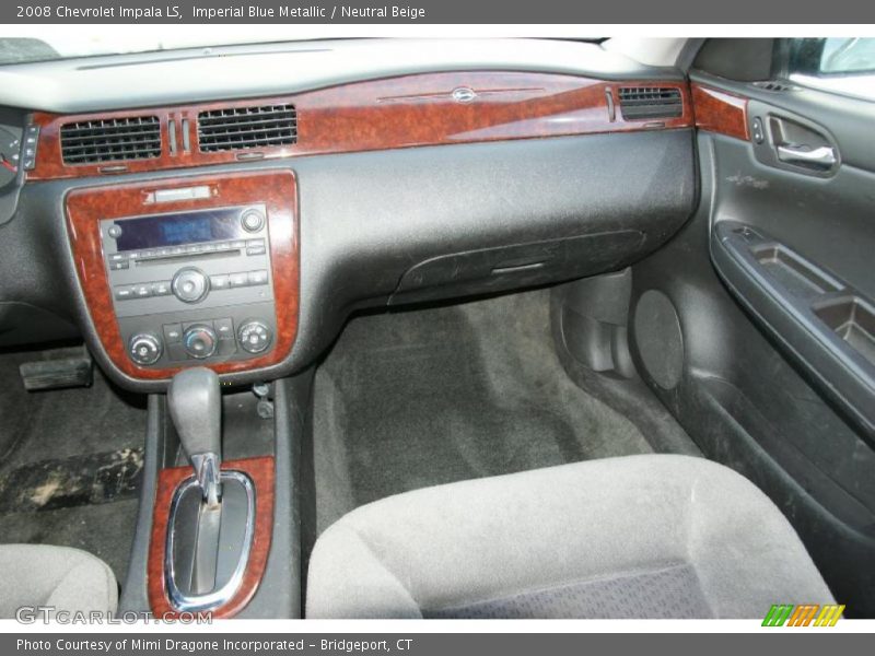 Imperial Blue Metallic / Neutral Beige 2008 Chevrolet Impala LS