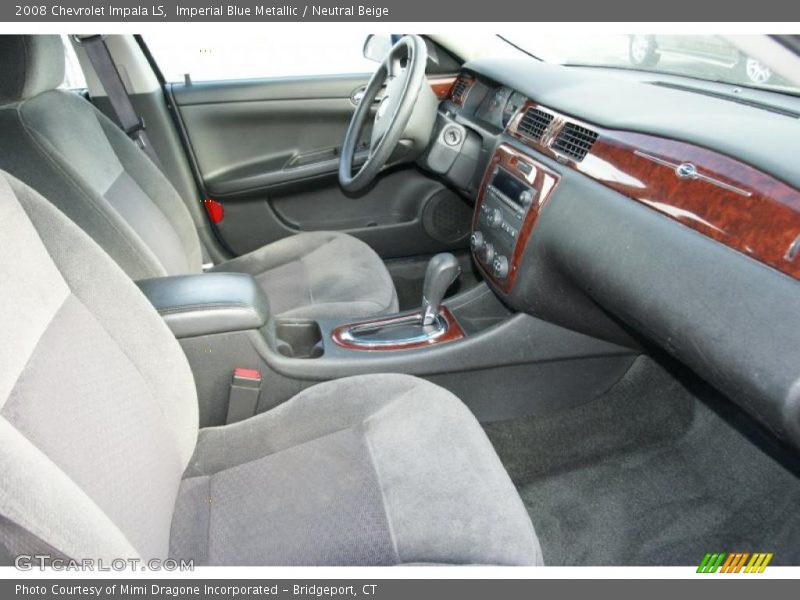 Imperial Blue Metallic / Neutral Beige 2008 Chevrolet Impala LS