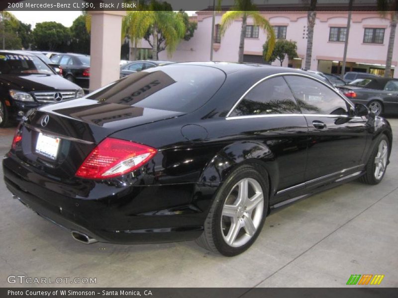 Black / Black 2008 Mercedes-Benz CL 550