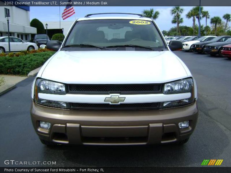 Summit White / Medium Oak 2002 Chevrolet TrailBlazer LTZ