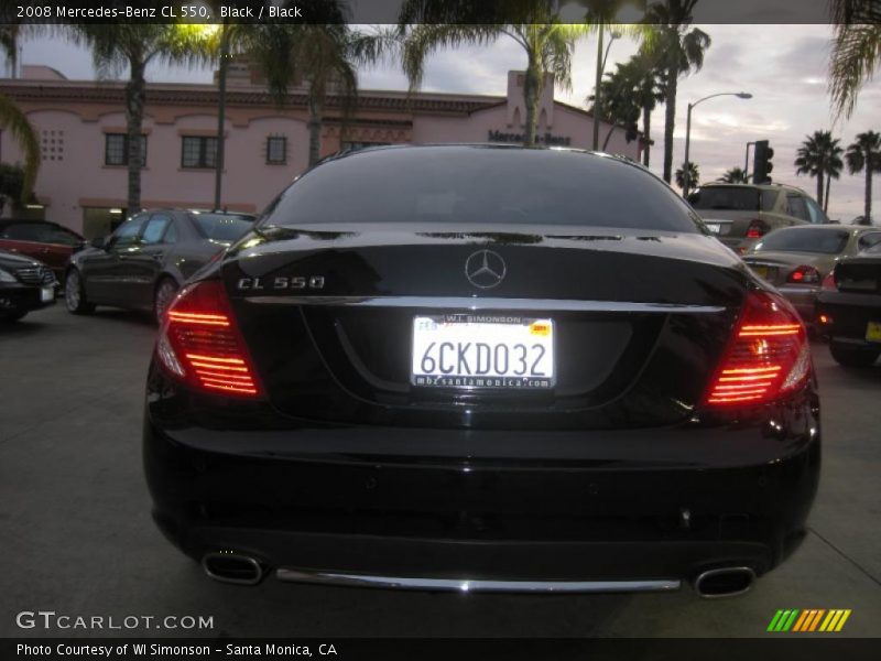 Black / Black 2008 Mercedes-Benz CL 550