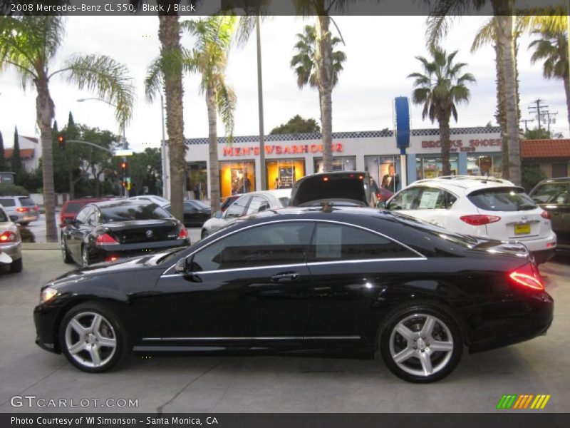 Black / Black 2008 Mercedes-Benz CL 550