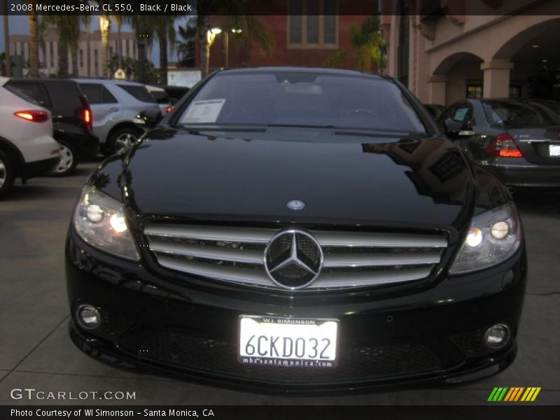 Black / Black 2008 Mercedes-Benz CL 550