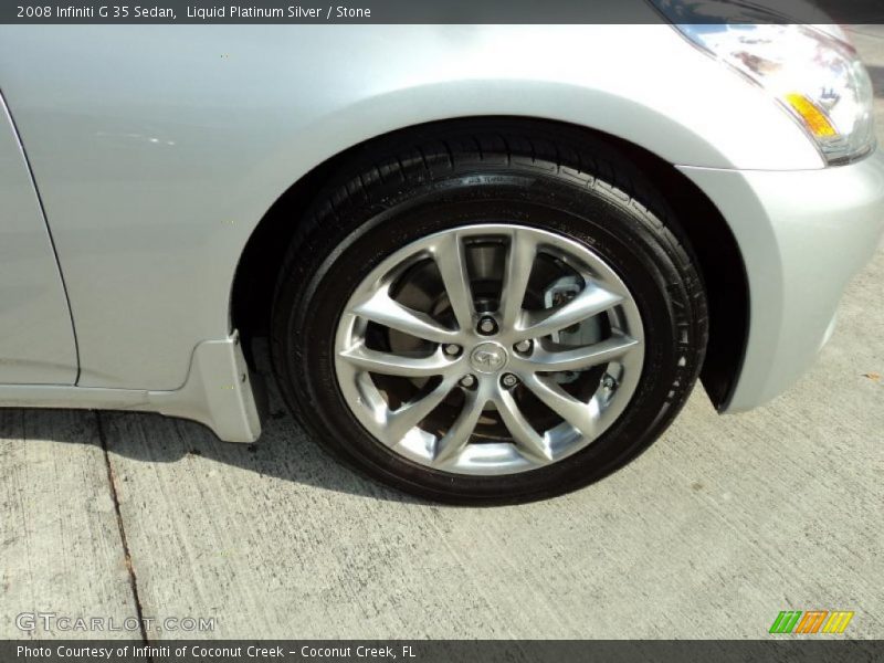 Liquid Platinum Silver / Stone 2008 Infiniti G 35 Sedan