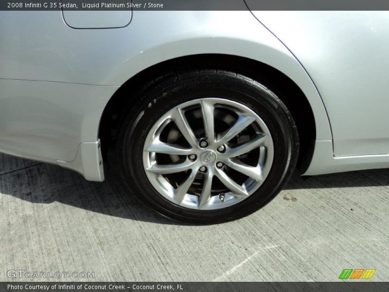 Liquid Platinum Silver / Stone 2008 Infiniti G 35 Sedan
