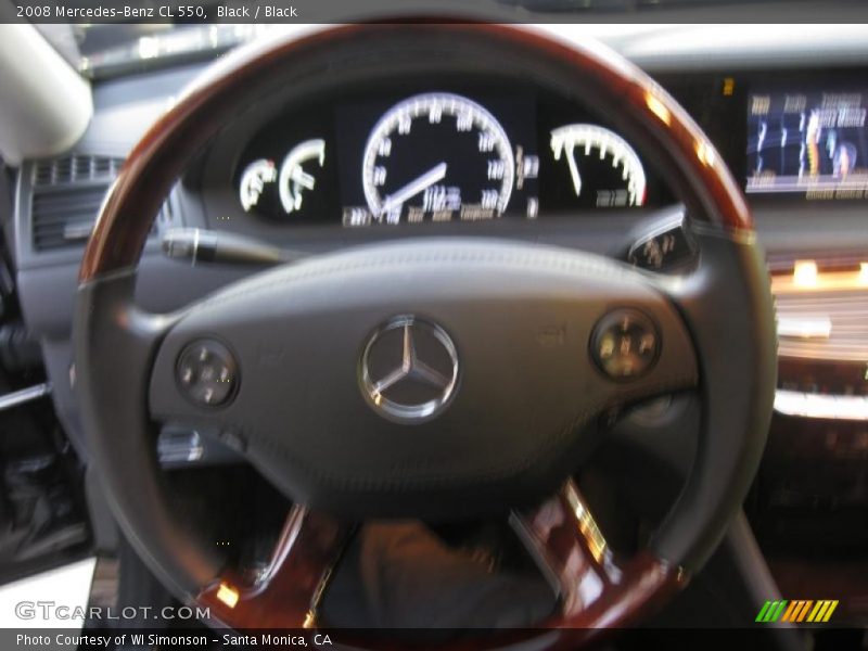 Black / Black 2008 Mercedes-Benz CL 550