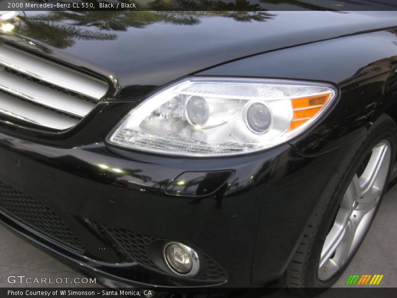 Black / Black 2008 Mercedes-Benz CL 550