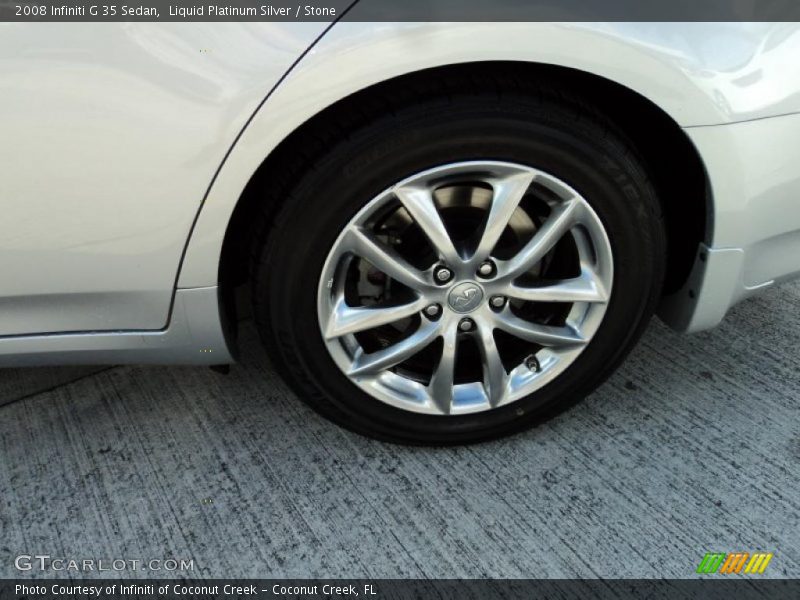 Liquid Platinum Silver / Stone 2008 Infiniti G 35 Sedan