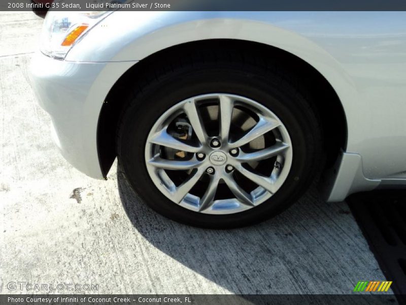 Liquid Platinum Silver / Stone 2008 Infiniti G 35 Sedan