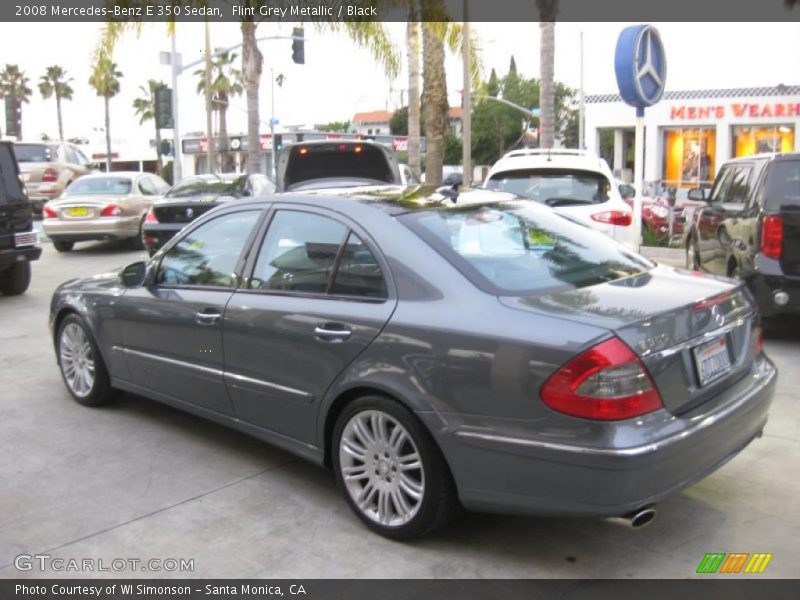 Flint Grey Metallic / Black 2008 Mercedes-Benz E 350 Sedan
