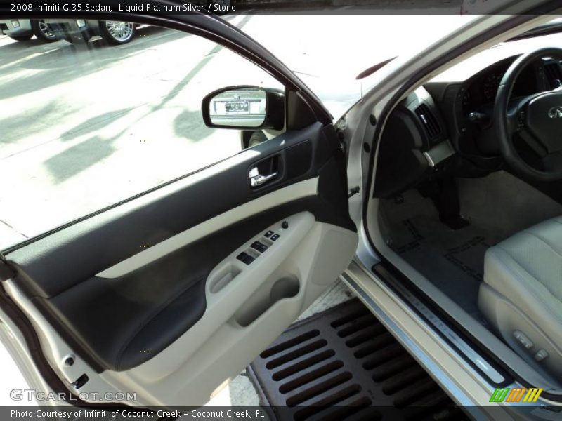 Liquid Platinum Silver / Stone 2008 Infiniti G 35 Sedan