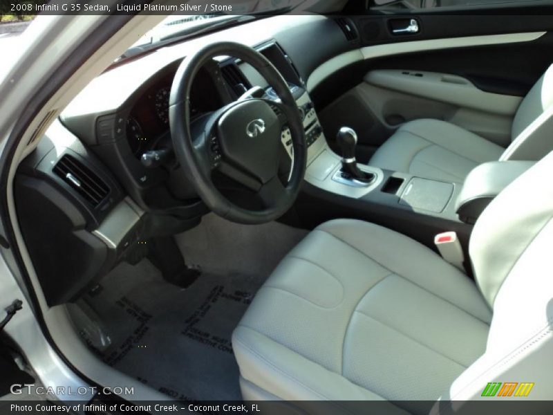 Liquid Platinum Silver / Stone 2008 Infiniti G 35 Sedan
