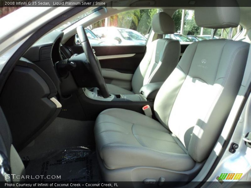 Liquid Platinum Silver / Stone 2008 Infiniti G 35 Sedan