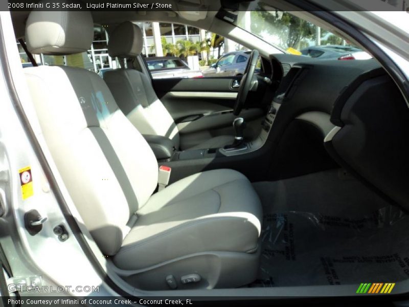 Liquid Platinum Silver / Stone 2008 Infiniti G 35 Sedan