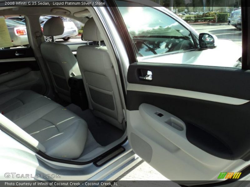 Liquid Platinum Silver / Stone 2008 Infiniti G 35 Sedan