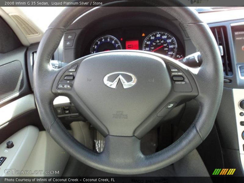 Liquid Platinum Silver / Stone 2008 Infiniti G 35 Sedan