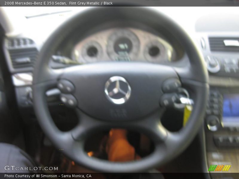 Flint Grey Metallic / Black 2008 Mercedes-Benz E 350 Sedan